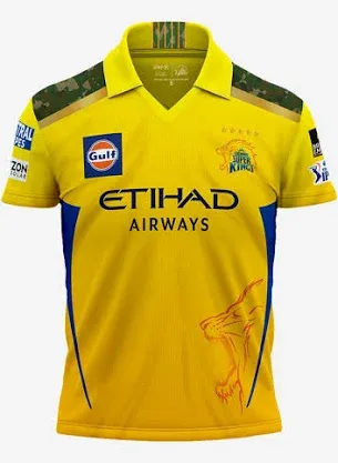 CSK IPL 2025 Half‑Sleeve Jersey